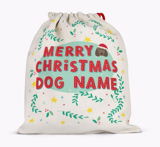 Merry Christmas: Personalised {breedFullName} Santa Sack